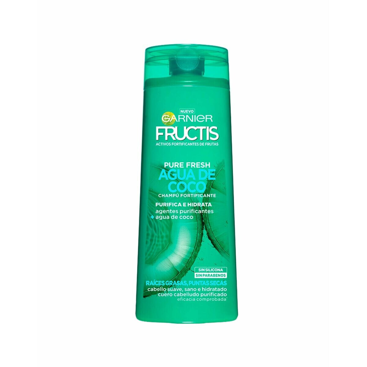 Укрепляющий шампунь Garnier Fructis Pure Fresh Кокосовая вода 300 ml