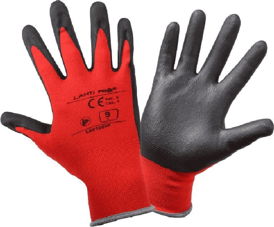 Lahti Pro nitrile gloves red and black "9" (L221209K)