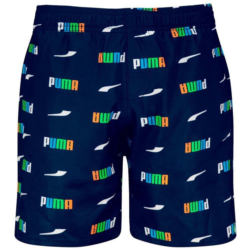 PUMA Printed Logo Mid Swimming Shorts
