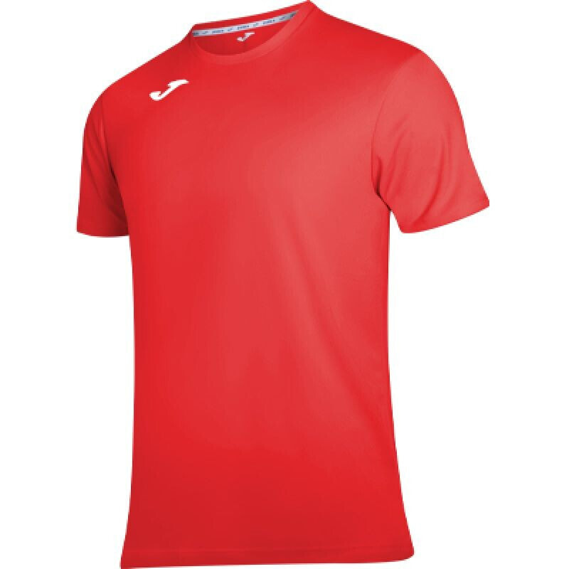 Мужская футболка спортивная красная с логотипом футбольная Joma Combi 100052.600
