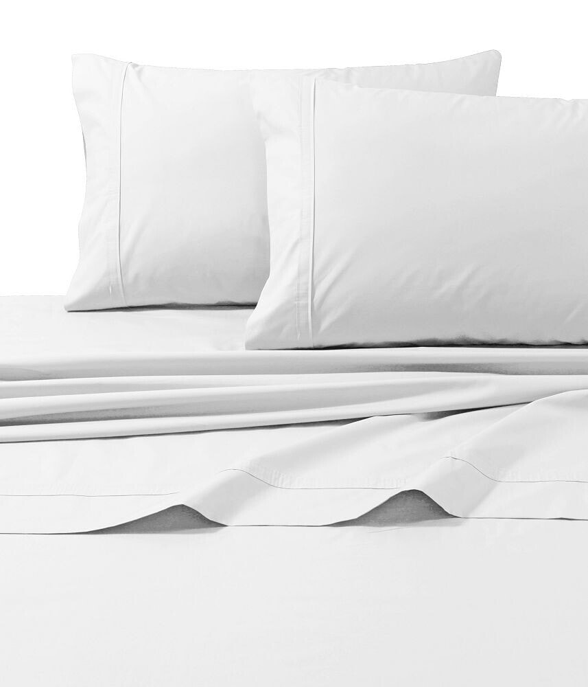 Tribeca Living 300 Thread Count Cotton Percale Extra Deep Pocket King Sheet Set
