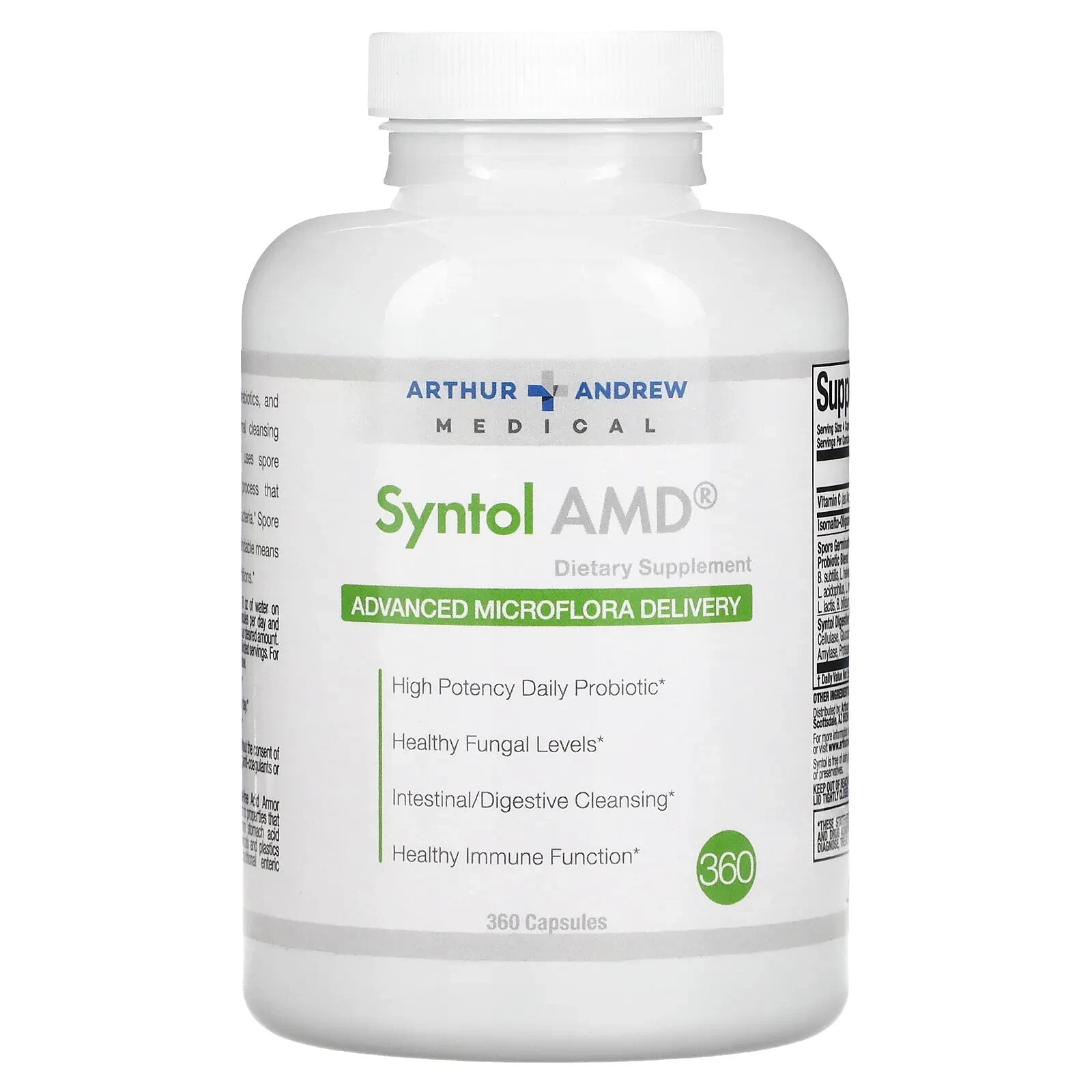 Syntol AMD, Advanced Microflora Delivery, 180 Capsules