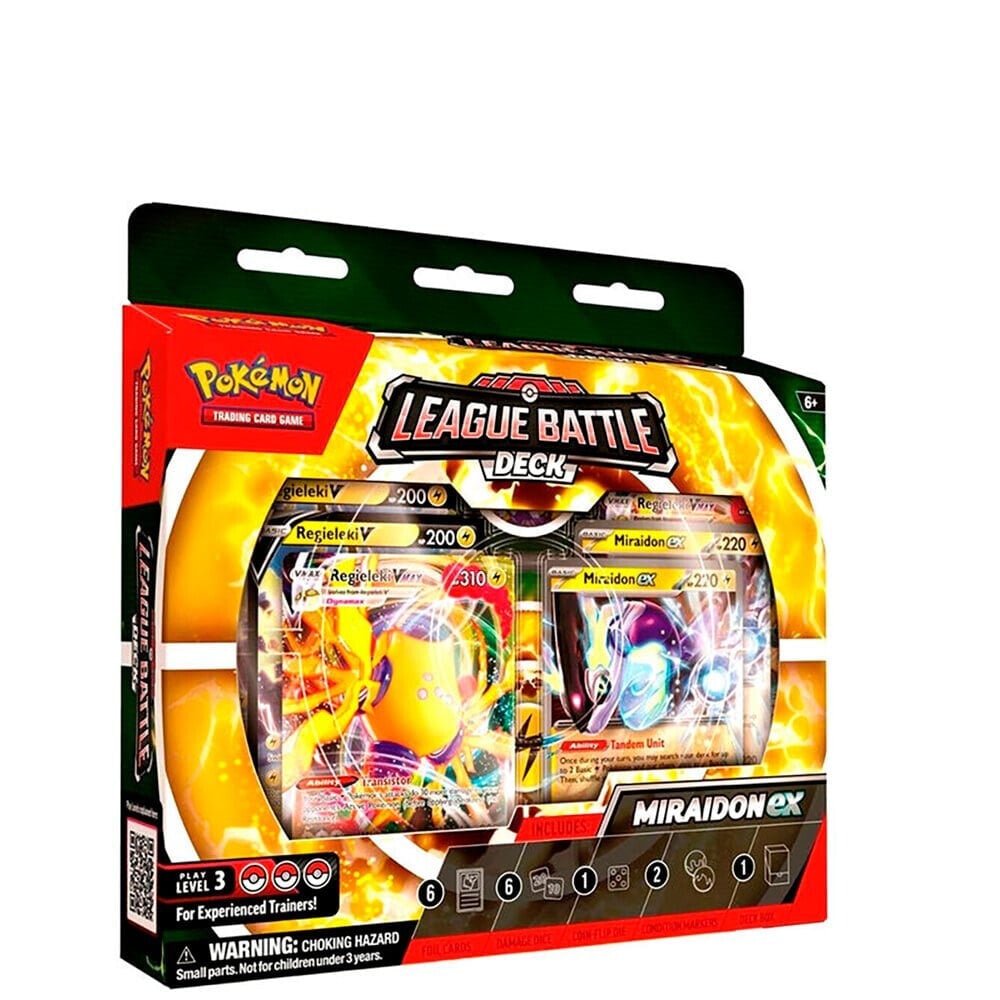 POKEMON TRADING CARD GAME Miraidon Ex League Battle Deck Pokémon English Pokémon Trading Cards