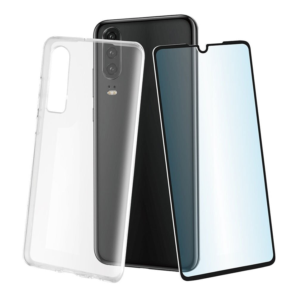 MUVIT Cristal Soft Case Huawei P30 And tempered glass screen protector