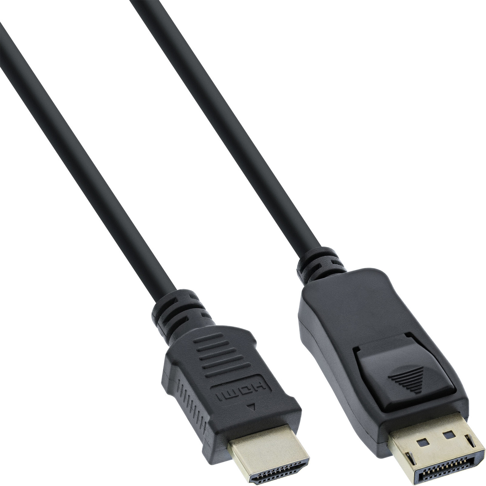 InLine 17180 видео кабель адаптер 10 m DisplayPort HDMI Черный