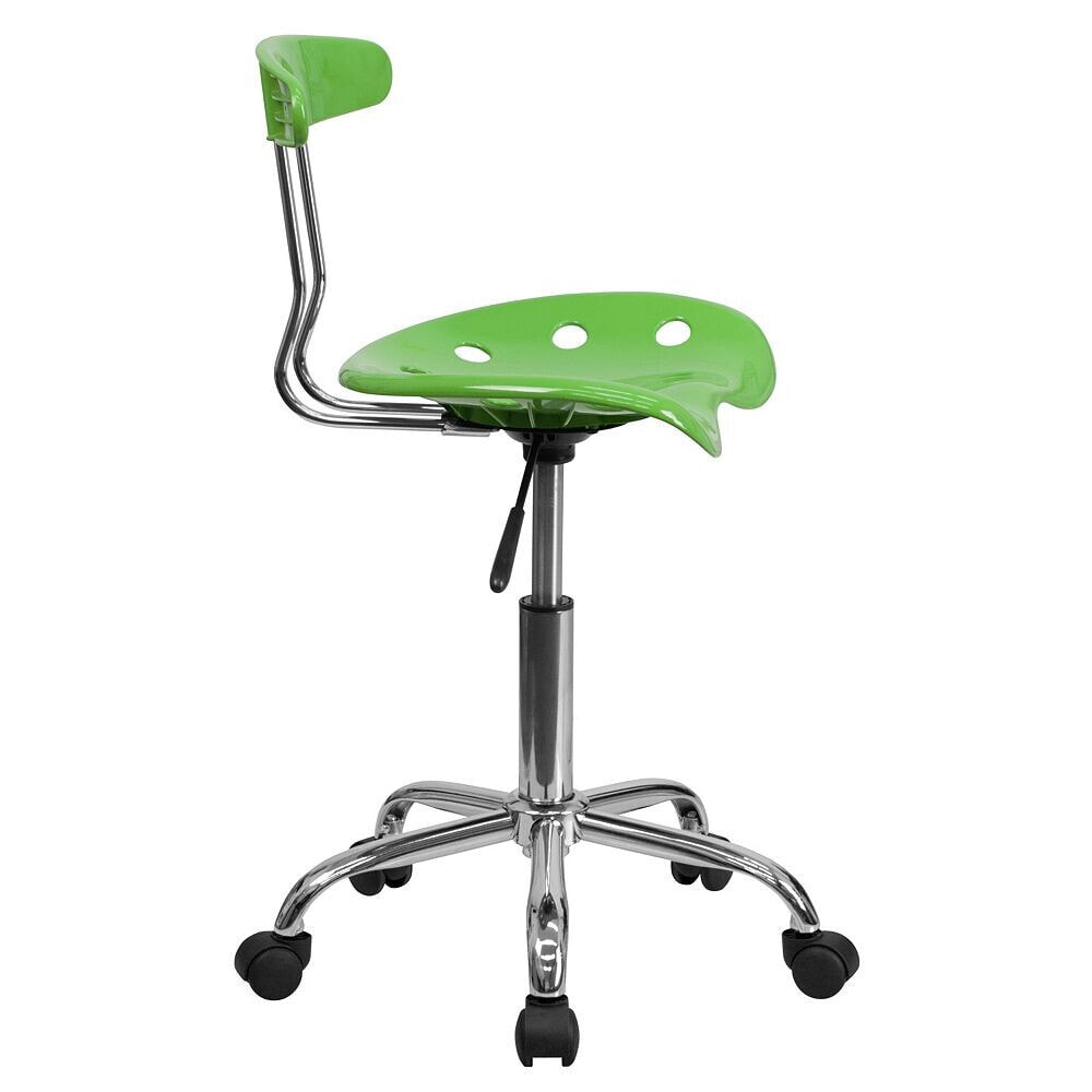 Flash Furniture vibrant Spicy Lime And Chrome Swivel Task Chair With Tractor Seat