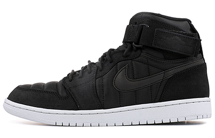 Jordan Air Jordan 1 Retro High Strap Black Anthracite 高帮 篮球鞋 男款 黑 / Кроссовки Jordan Air Jordan 1 Retro High Strap Black Anthracite 342132-004