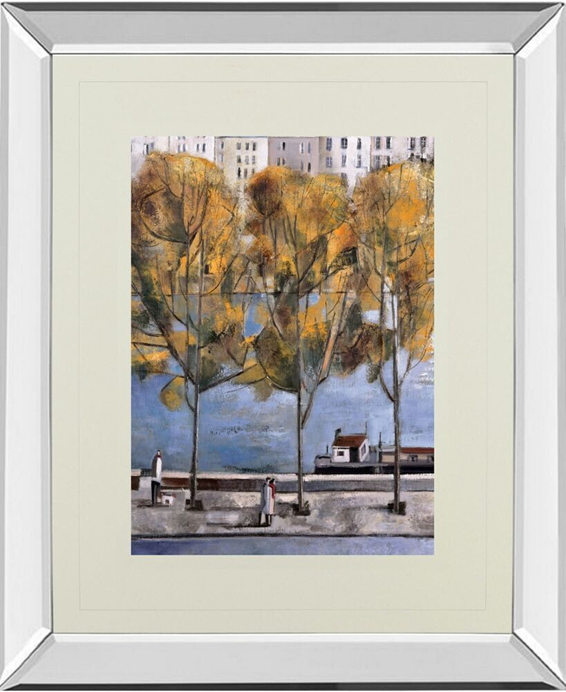 Classy Art autumn in Paris by Didier Lourenco Mirror Framed Print Wall Art, 34