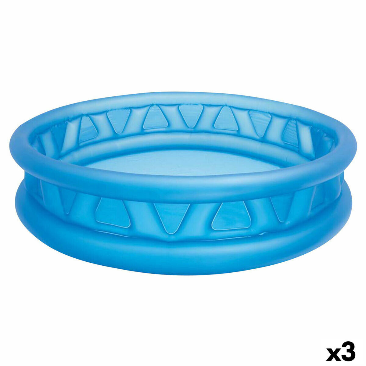 Inflatable Paddling Pool for Children Intex Blue Circular 790 L 188 x 46 x 188 cm (3 Units)