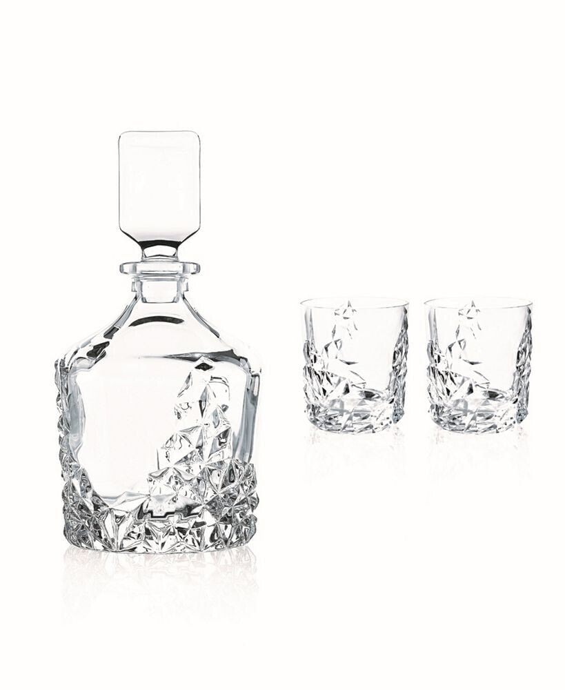 Nachtmann sculpture Whiskey Set, 3 Piece