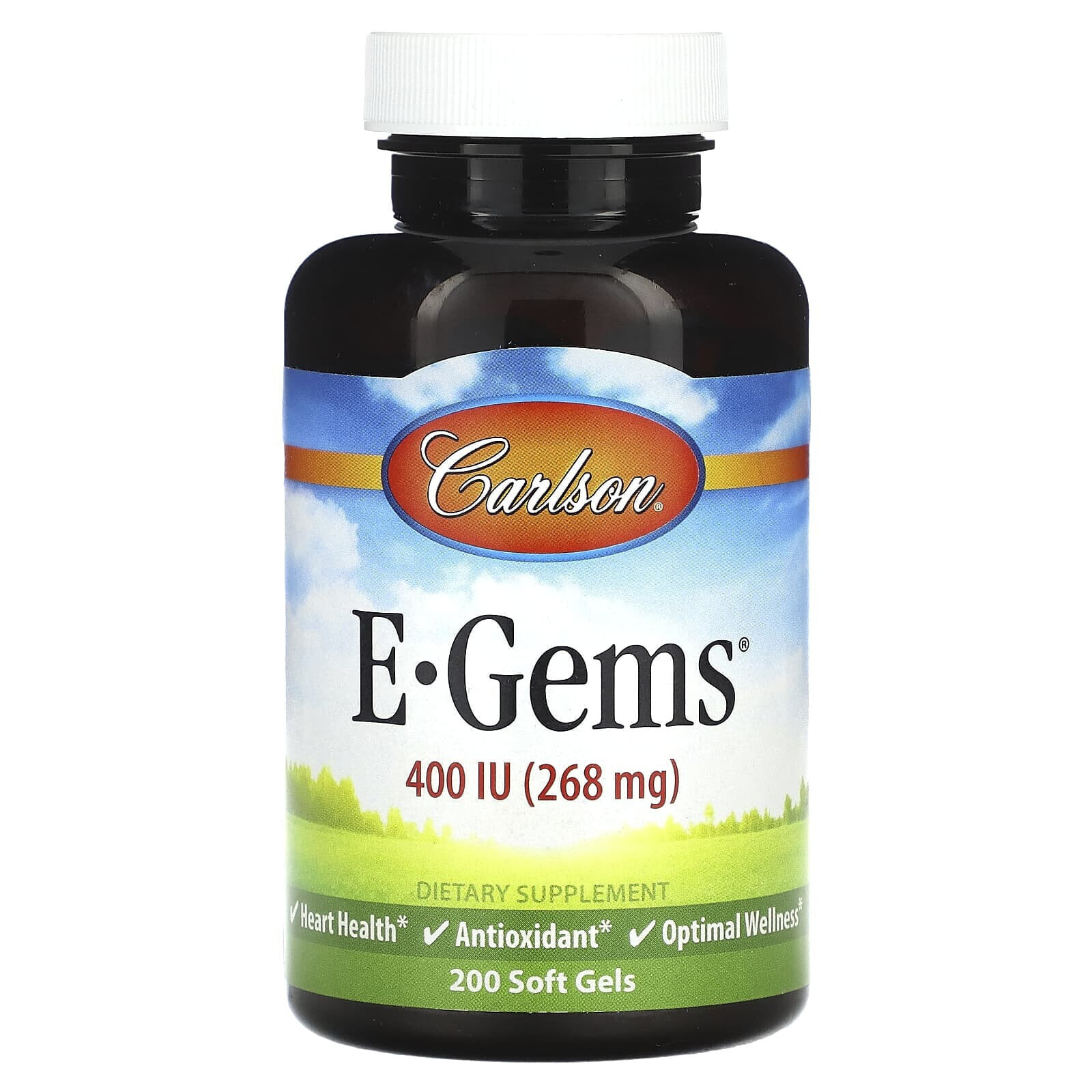 Carlson, E • Gems, 400 МЕ (268 мг), 60 мягких таблеток