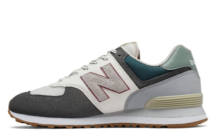 New Balance NB 574 低帮 跑步鞋 男女同款 灰白 / Кроссовки New Balance NB 574 ML574NFU