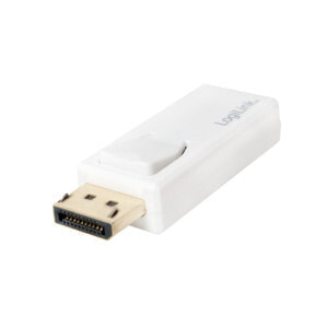 LogiLink CV0100 кабельный разъем/переходник DisplayPort HDMI Белый