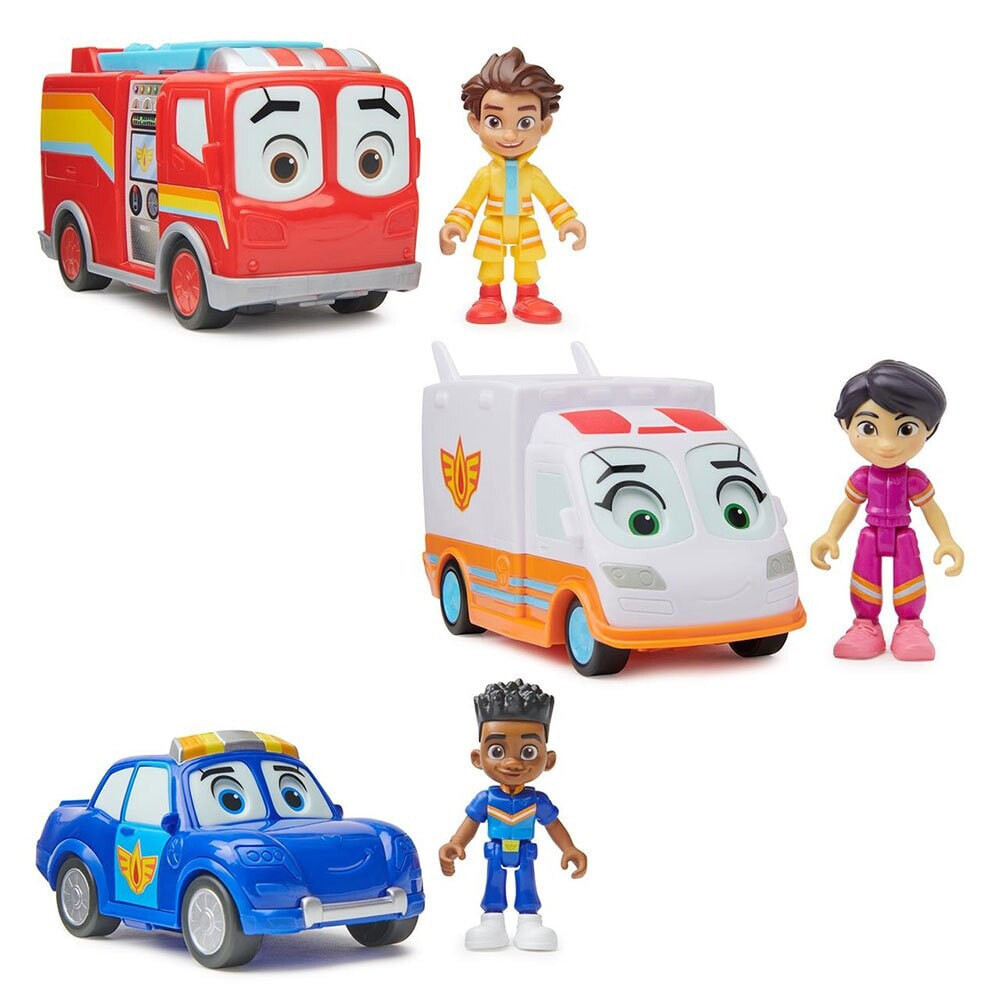 SPIN MASTER Vehicle Rescue Unit Bo Y Flash And Axl Jayden And Piston 17.78x21.59x7.62 cm Assorted