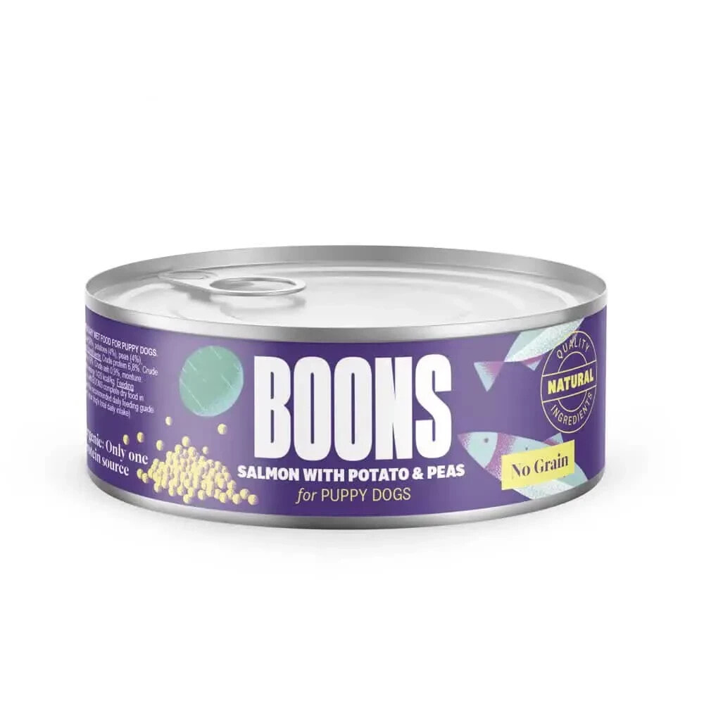 BOONS Puppy Salmon Potato Peas 185g Dog Snack 10 Units