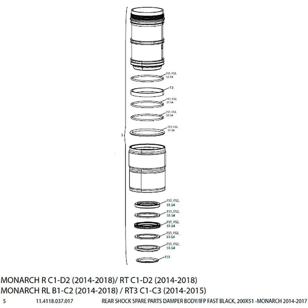 ROCKSHOX Monarch Damper Body Corp