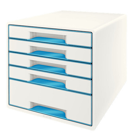 Leitz Wow Cube ящик-органайзер для стола Прорезиненный Синий, Белый 52142036