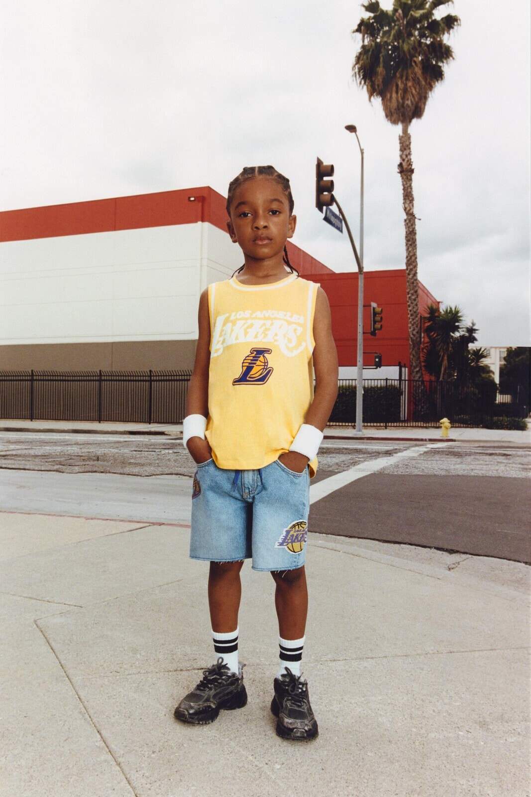 Los angeles lakers nba © denim bermuda shorts