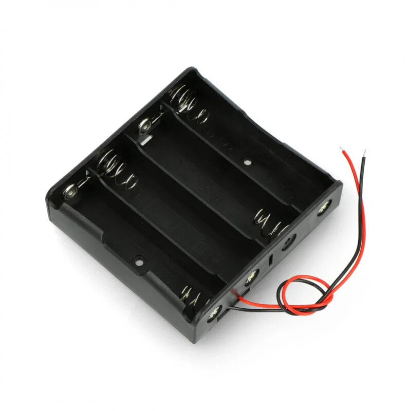 Cell holder for 4x 18650 battery - series connection