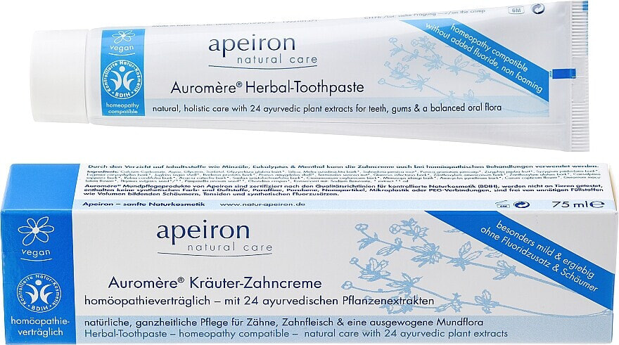 Homöopathische Kräuter-Zahncreme - Apeiron Herbal Toothpaste Homeopathic