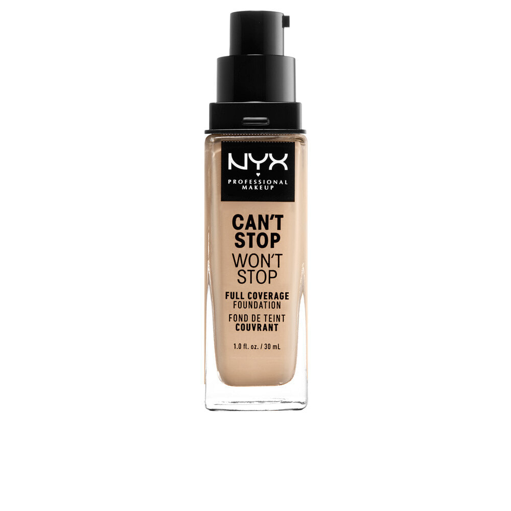 Nyx Cant Stop Wont Stop Full Coverage Foundation No. Warm Vanilla  Водостойкая тональная основа с полным покрытием 30 мл