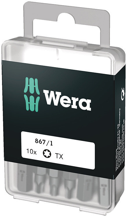 Wera 867/1 DIY SiS - 10 pc(s) - Torx Plus - TX15 - Stainless steel - CE - GS - DVE - 2.5 cm