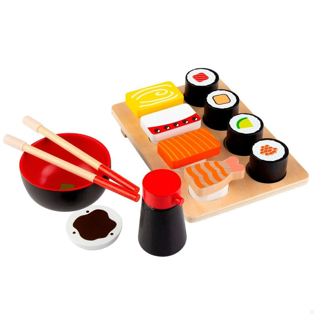 WOOMAX Wooden Sushi Food Set 14 Pieces
