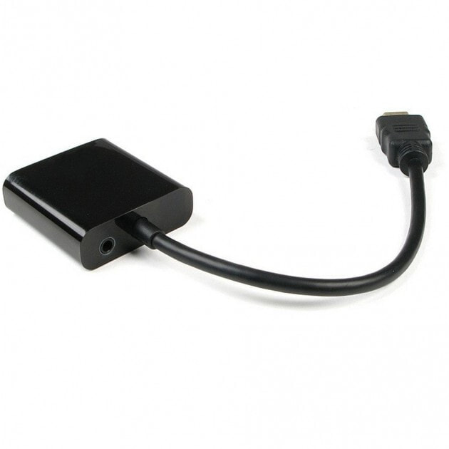 Techly IDATA-HDMI-VGA2A кабельный разъем/переходник VGA+3.5mm Черный
