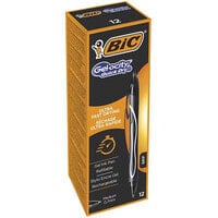 BIC Gel-ocity Quick Dry Черный Автоматическая нажимная шариковая ручка Средний 12 шт 949873