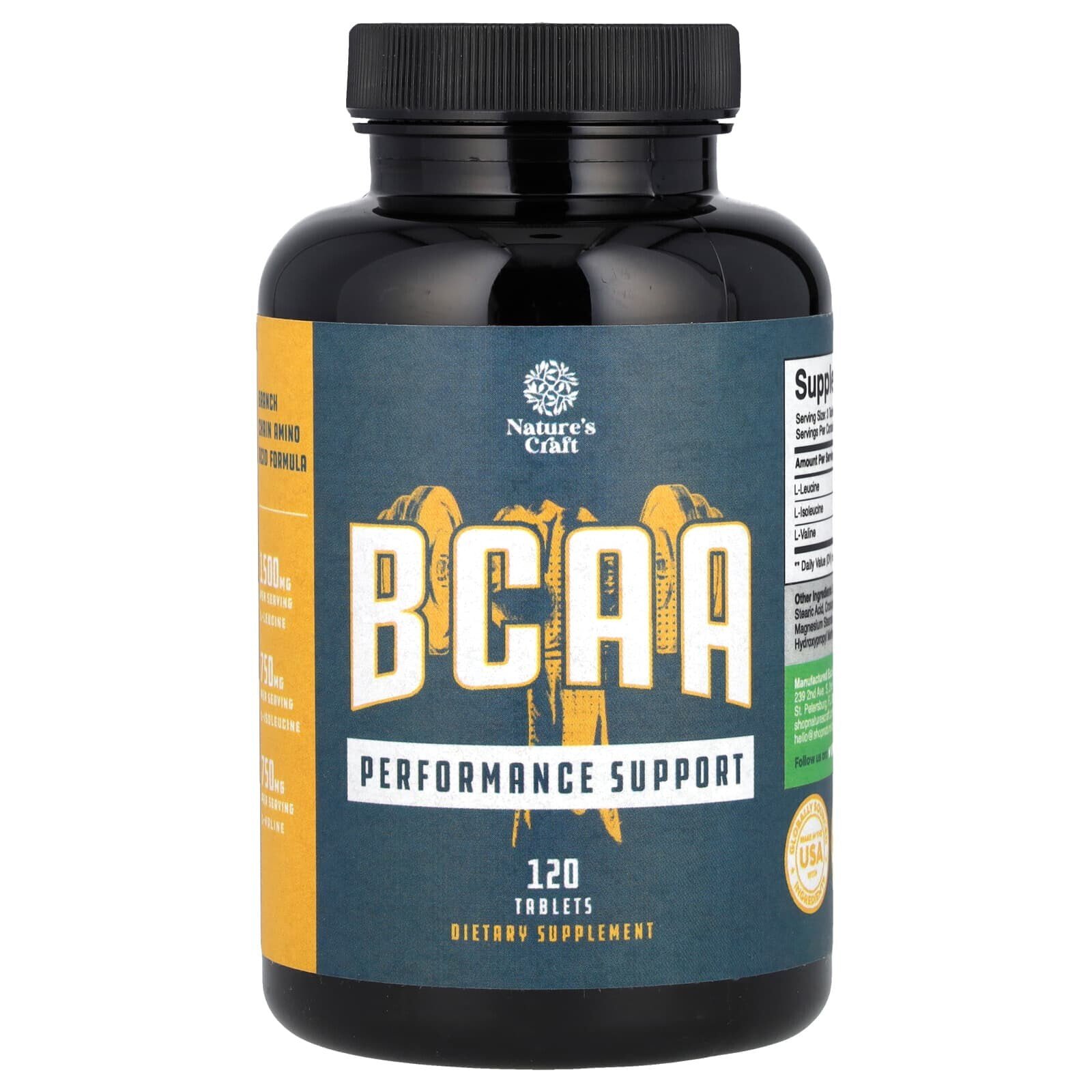 BCAA, 120 Tablets