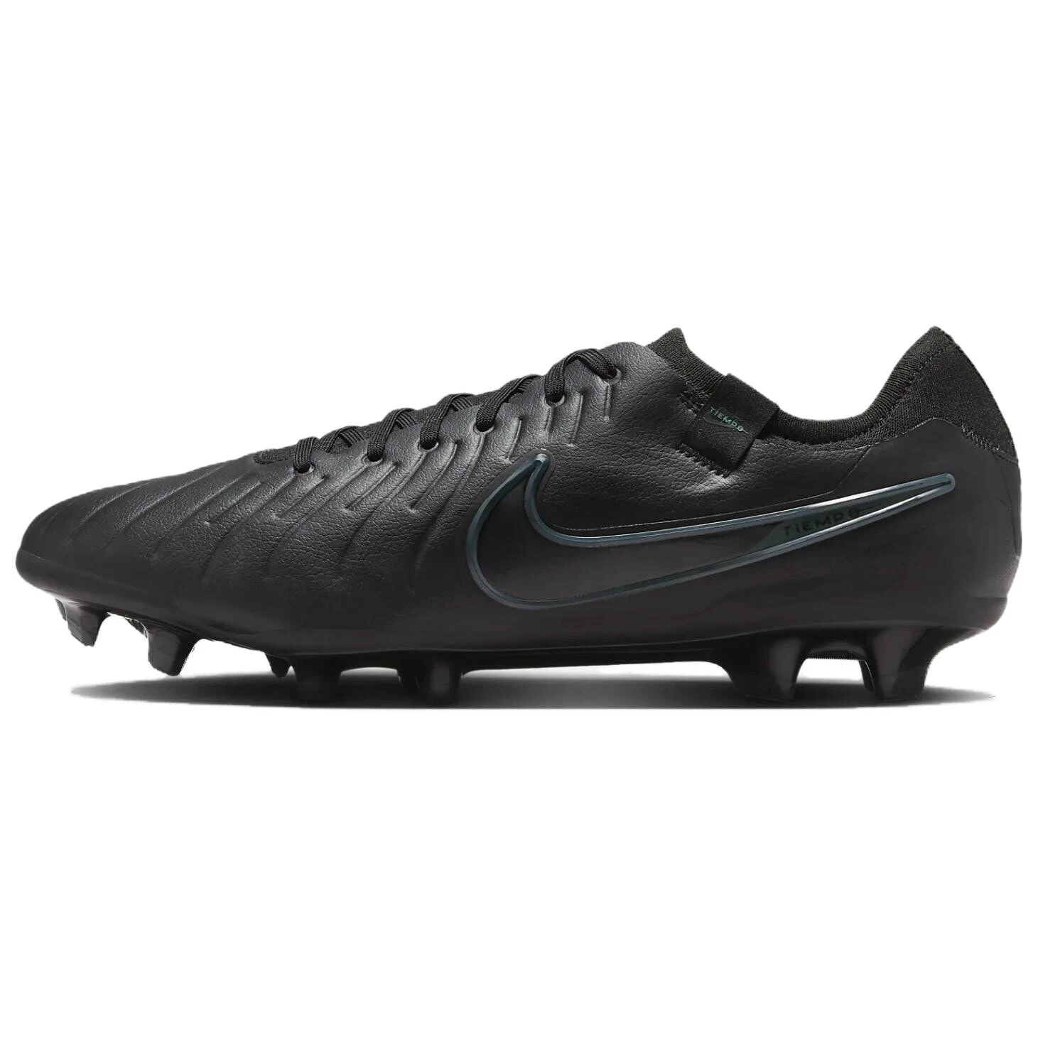 Nike Tiempo Legend 10 Soft Ground Firm Ground Anti-Slip Wear-Resistant Soccer Shoes Unisex Black