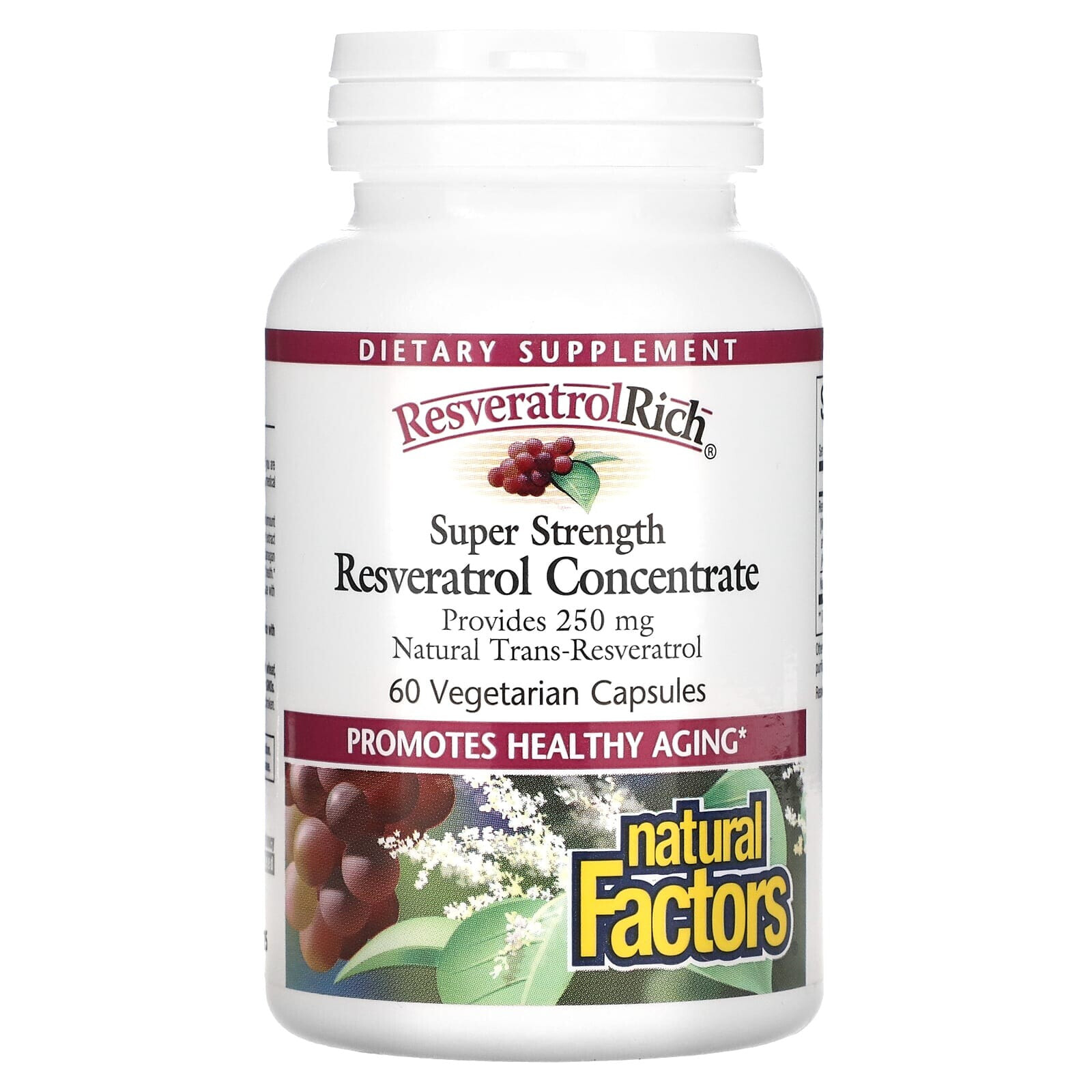 ResveratrolRich, Super Strength, Resveratrol Concentrate, 60 Vegetarian Capsules