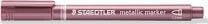 Металлический маркер STAEDTLER закругленный конец. розовый цвет