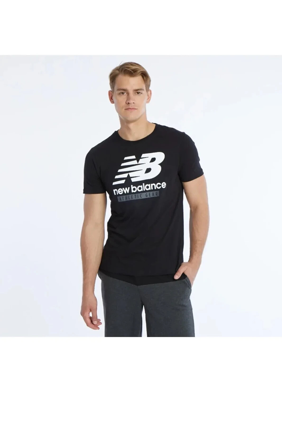 Nb Lifestyle Erkek T-shirt MNT1205-BKW Siyah
