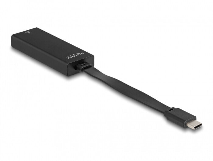 66246 - RJ-45 - USB C - 0.09 m - Black