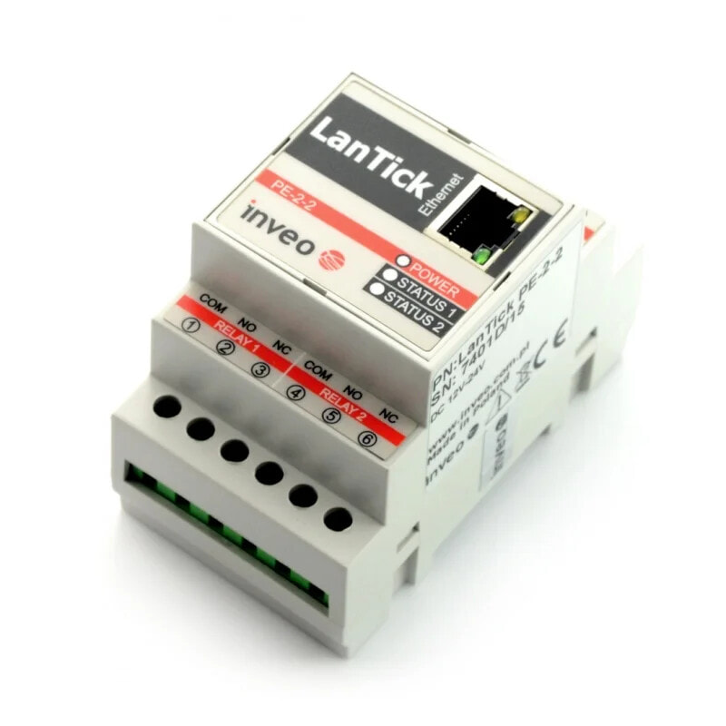 Inveo  LanTick Pro PE-2-2 - IoT relay module