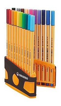 STABILO 8820-03-05 капиллярная ручка Разноцветный 20 шт