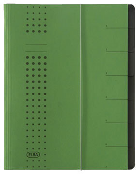Elba 400002025 журнал с разделителями Зеленый Тонкий картон A4 42495GN