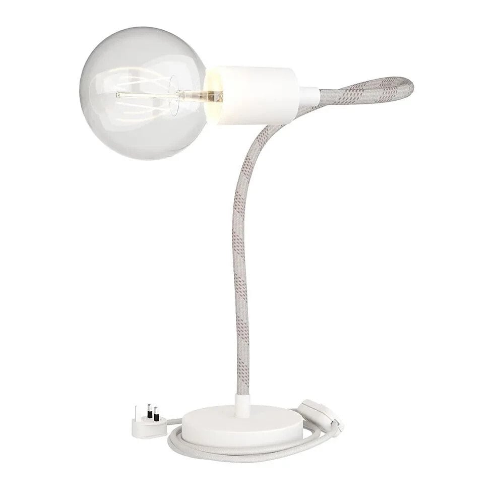 CREATIVE CABLES Table Flex english articulated table lamp with diffused light with plug