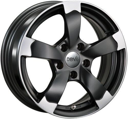 Колесный диск литой DBV Torino II schwarz matt poliert 7.5x17 ET48 - LK5/112 ML66.6