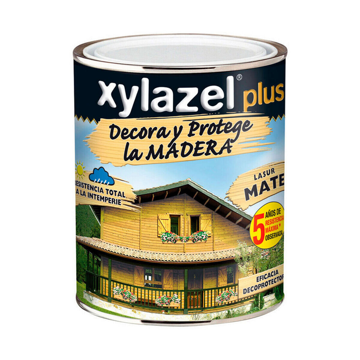 Лазурь Xylazel Plus Decora матовый черное дерево 375 ml