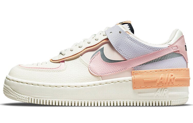 Nike Air Force 1 Low Shadow 多彩拼接 防滑 低帮 板鞋 女款 米色 / Кроссовки Nike Air Force 1 Low Shadow CI0919-111