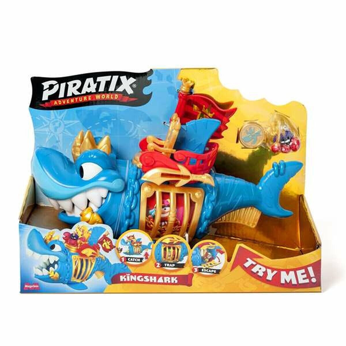 Playset Magicbox Piratix 21,3 x 29,7 x 1,6 cm Shark