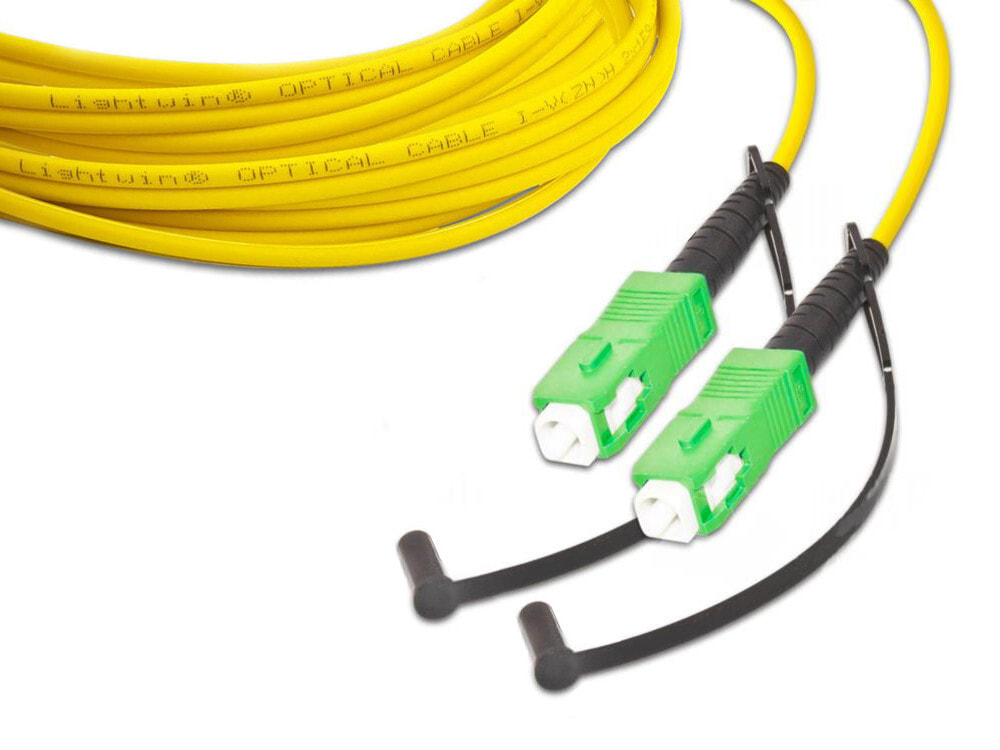 Lightwin LSP-09 SC/APC-SC/APC 2.0 волоконно-оптический кабель 2 m LSOH OS2 SC/APC Желтый