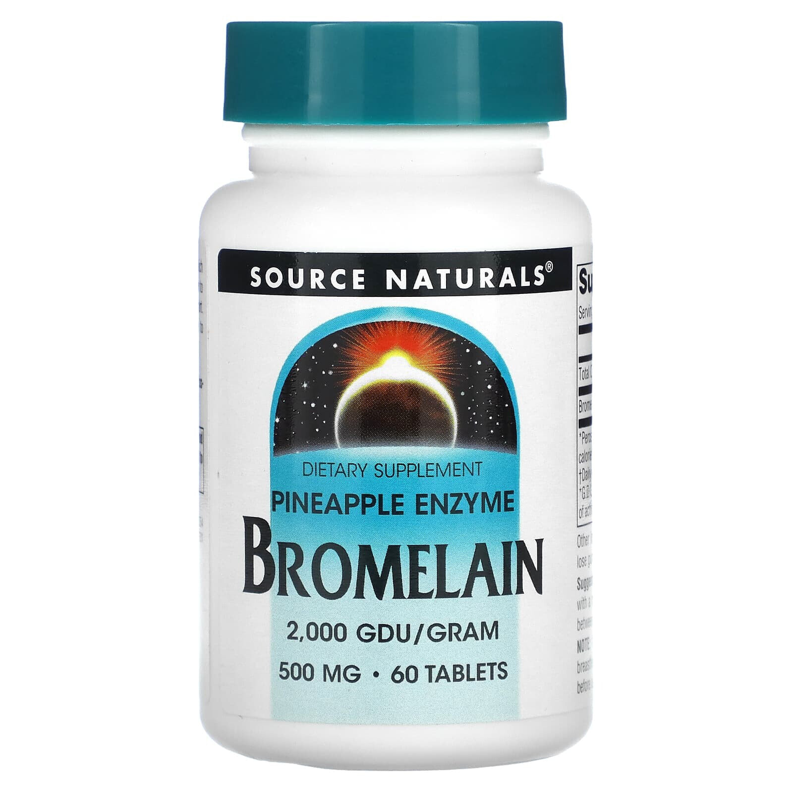 Source Naturals, бромелаин 600 GDU/г, 500 мг, 120 таблеток