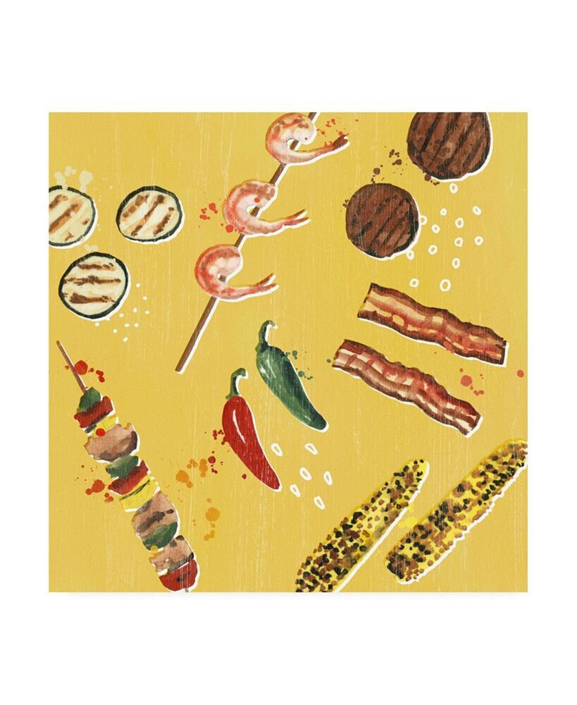 Trademark Global victoria Borges Throw it on the Grill I Canvas Art - 15.5