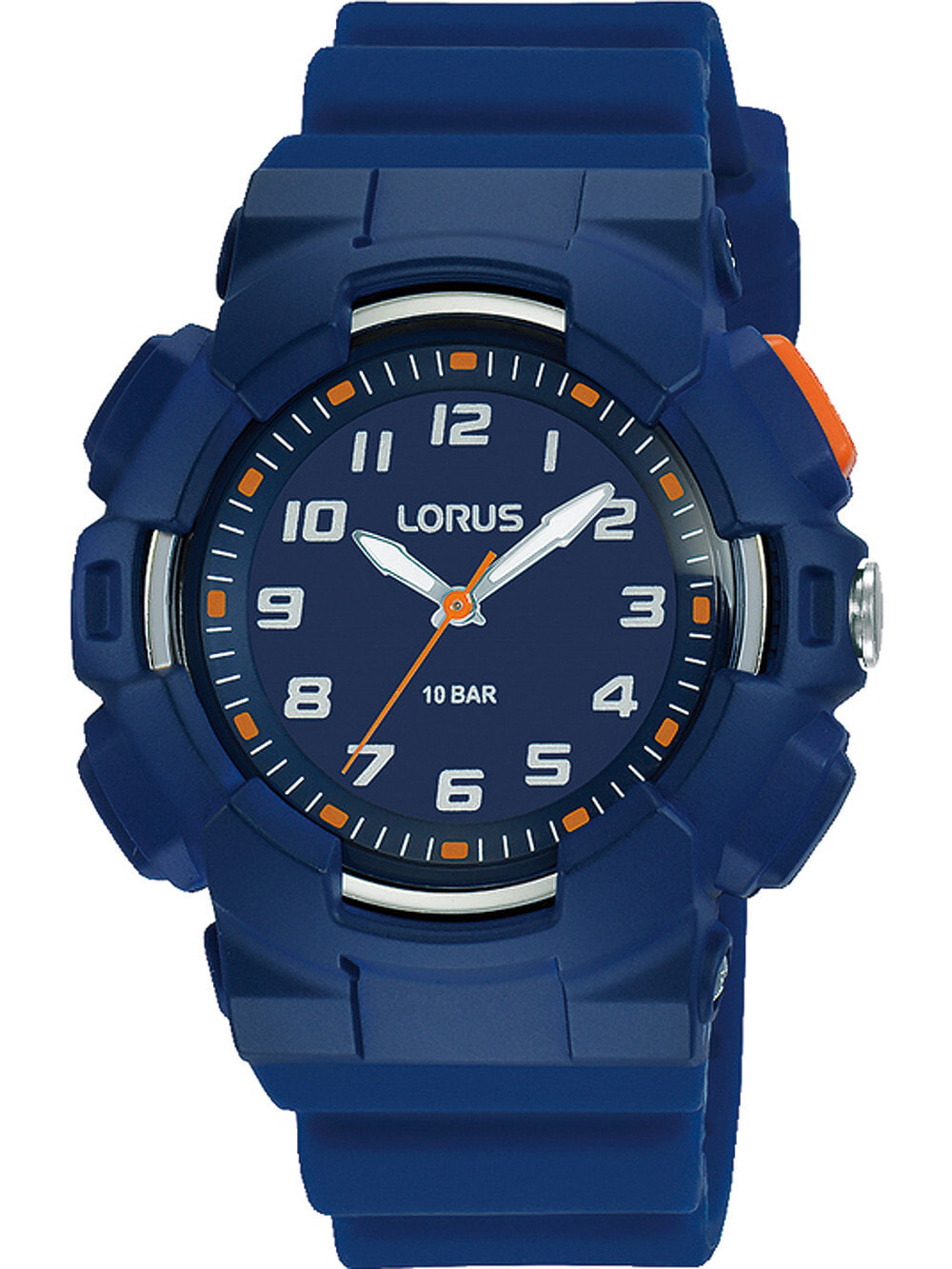 Мужские наручные часы с синим браслетом Lorus R2349NX9 kids 38mm 10ATM