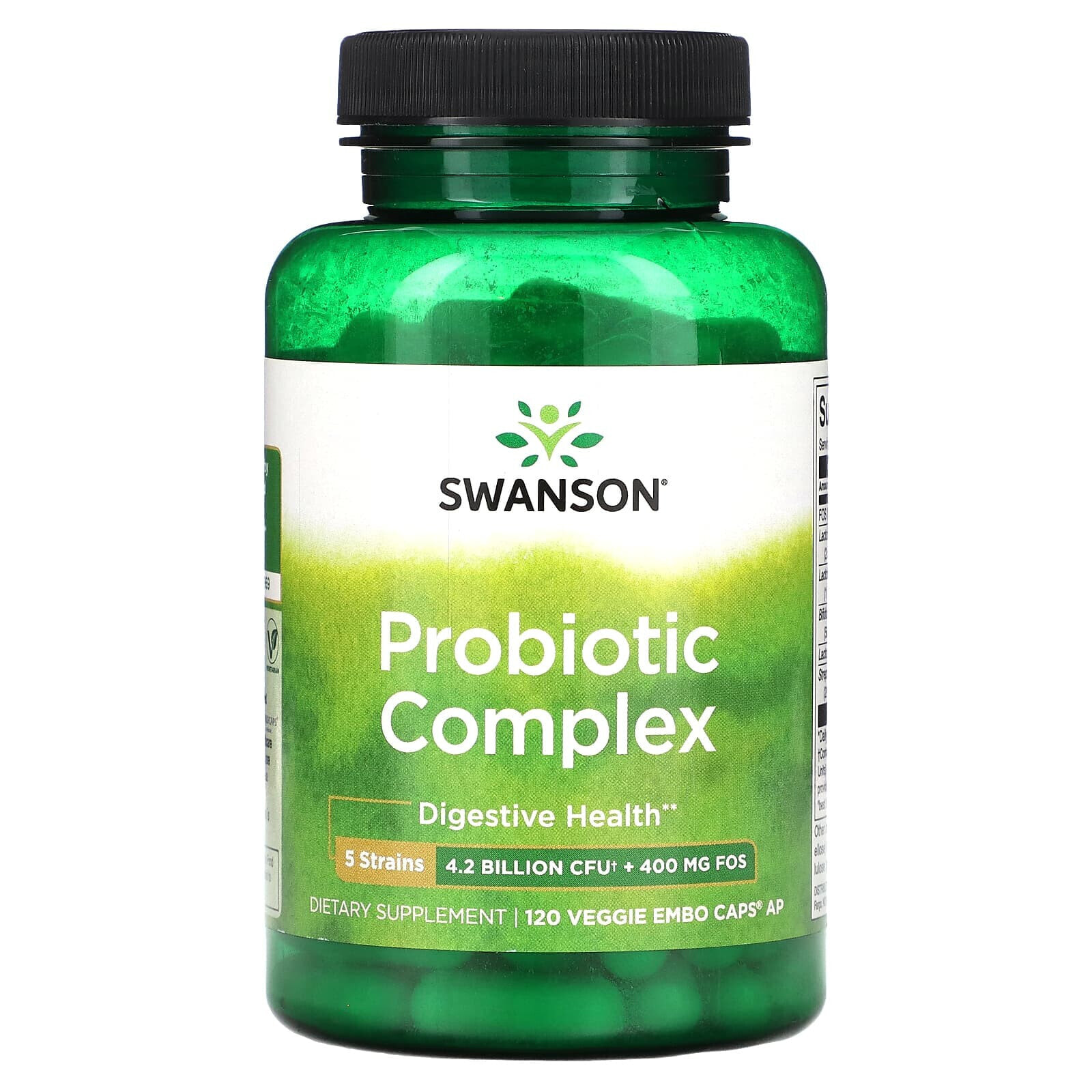Swanson, Комплекс пробиотиков, 120 вегетарианских капсул EMBO AP