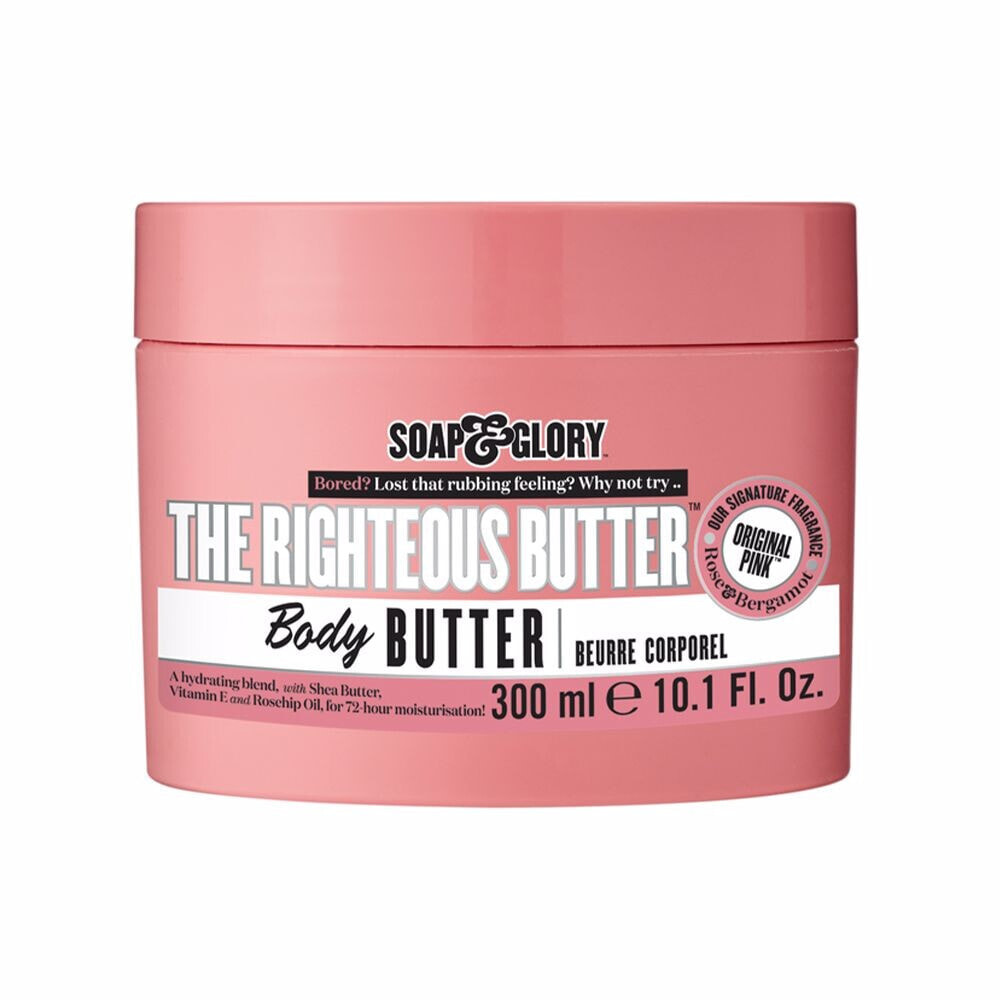 Soap & Glory The Righteous Butter of Body Супер смягчающее  для тела с маслом ши, алоэ вера, витамином Е и маслом шиповника 300 мл