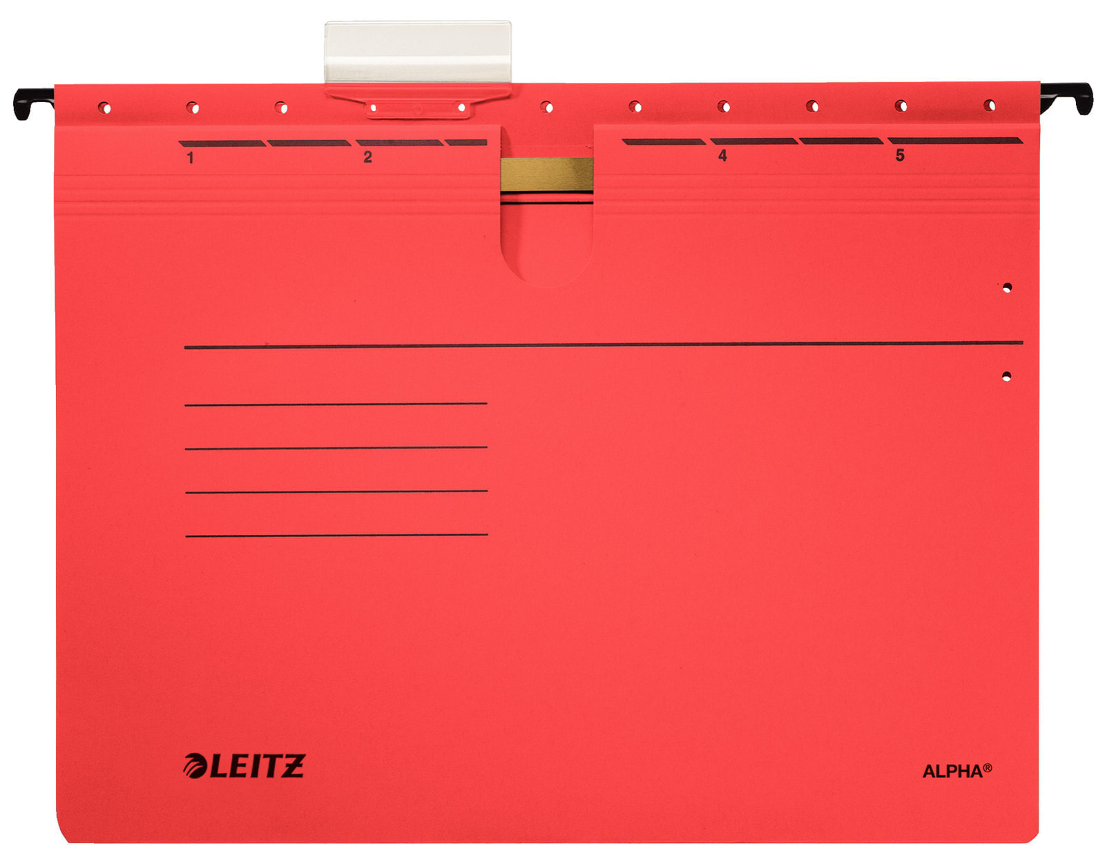 Leitz Alpha навесная папка A4 Картон, Металл Красный 5 шт 19843025